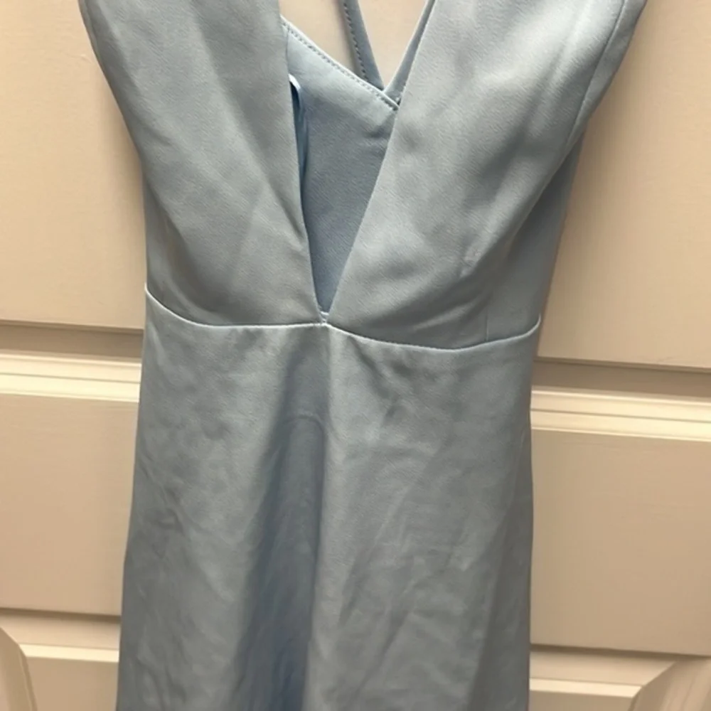 By the way blue skater dress